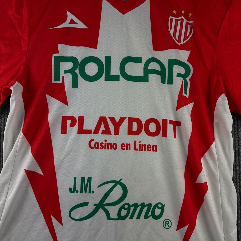 Pirma Club Necaxa Home Jersey Red White Liga MX Soccer Shirt Men L #18 Gutiérrez - Picture 2 of 11